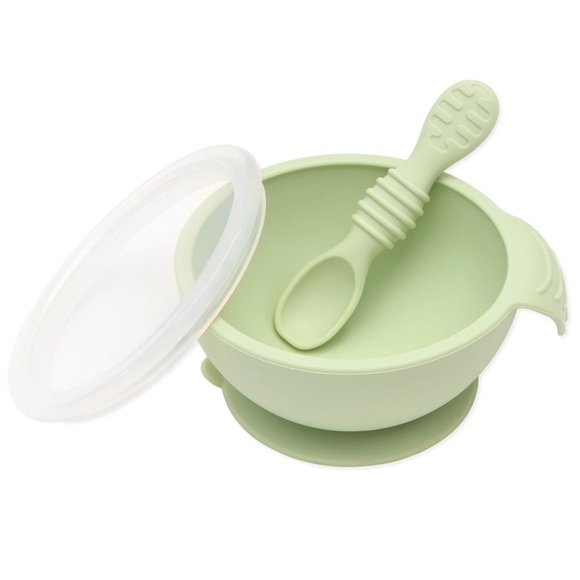 Sage Silicon First Feeding Set - Picture 1 of 6